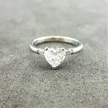 Heart shaped 0.72ct diamond